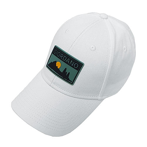 Cap with Giordano Logo and Rubber Badge