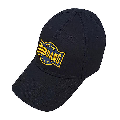 Cap with Giordano Logo and Rubber Badge