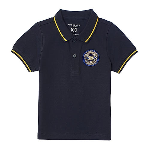 Junior Print Solid Polo