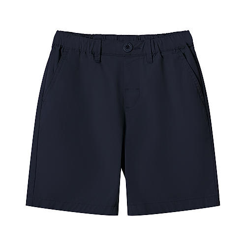 Junior Twill Mid Rise Comfort Elastic Waist Cool Feeling Shorts