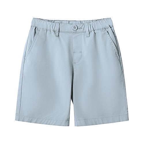 Junior Twill Mid Rise Comfort Elastic Waist Cool Feeling Shorts