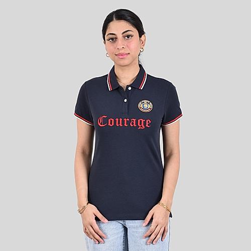 Women Blue Courage Polo