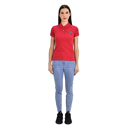 Women Red Napoleon Polo