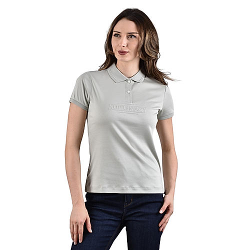 Women's Slim Fit Embroidery Bold Polo (Liquid Touch)