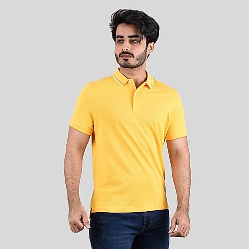 Men's Solid Cotton Polo