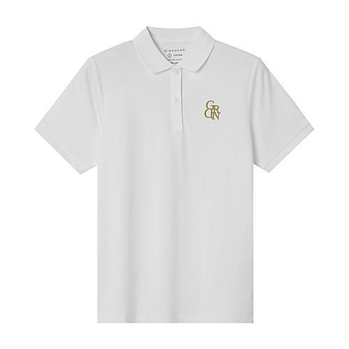 Women's Classic Slim Fit Embroidery Liquid Touch Solid Polo