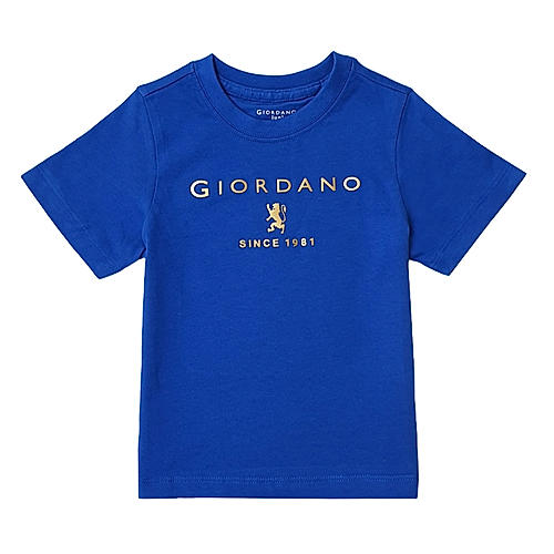 Junior's Giordano Logo Print Tee