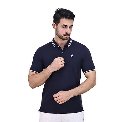 Men's Pique Flat Knit Collar Short Sleeve Thematic Slim Fit Embroidery Bold Polo