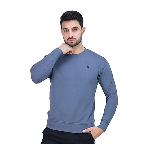 Men's Cotton Polyester French Terry Crew Neck Sweatshirt