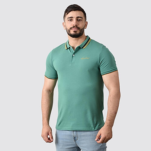 Men's Short Sleeve Cotton Lycra Polo