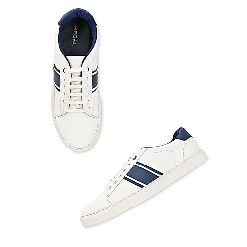 Regal White Mens Lace Up Sneakers