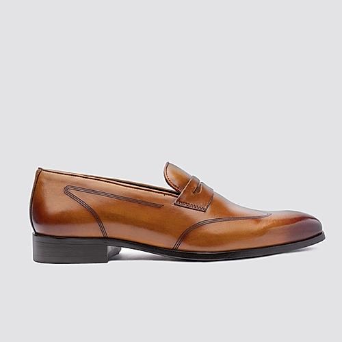 LANGUAGE TAN MEN LEATHER FLYNN LOAFER