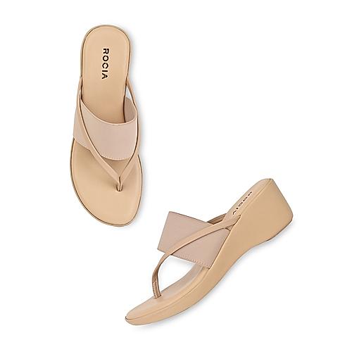 ROCIA Beige Women Casual Wedges