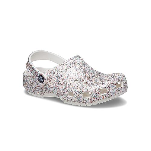 CROCS MULTI KIDS TODDLERS CLASSIC SPRINKLE GLITTER CLOGS