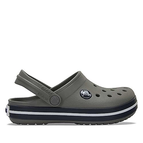 CROCS GREY KIDS CROCBAND CLOGS