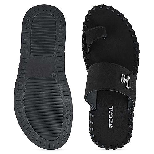 Men's Genuine Suede Leather Tan Comfort Sandals