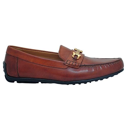 NAPOLI PELLE TAN MEN FRENCH LEATHER DRIVING LOAFER