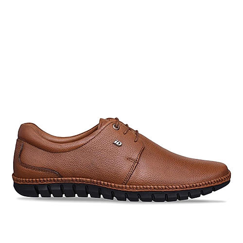 ID Mens Tan Casual Lace Up