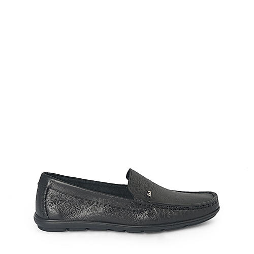 ID Mens Black Loafers