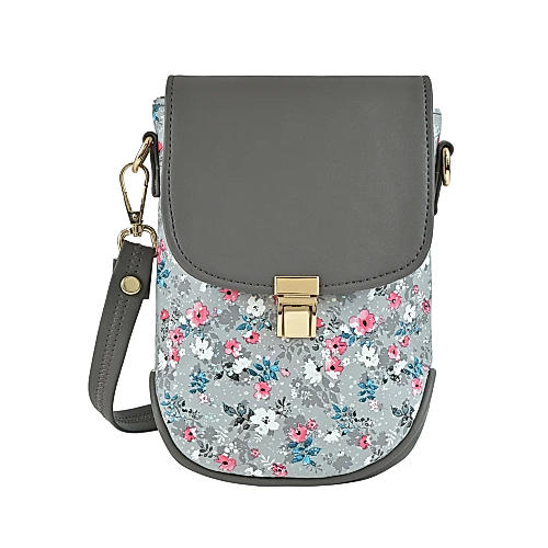 ROCIA Grey Women Casual printed Cross Body