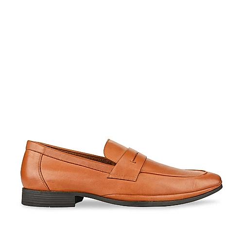 Imperio Tan Men Formal Leather Slip On Shoes