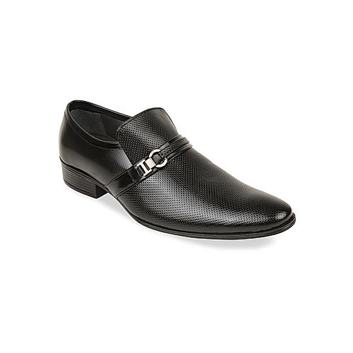 Buy Regal Mens Black Textured Leather Formal shoesOnline at Regal Shoes ...