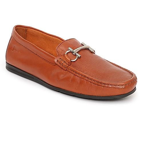 GABICCI TAN MEN TEQUILA LEATHER LOAFERS