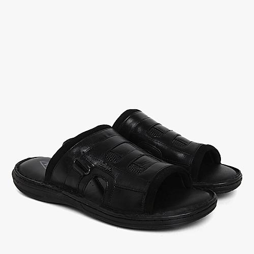 Lee Cooper Men's Black Leather Outdoor Sandals - 6 UK : Amazon.in: Shoes &  Handbags