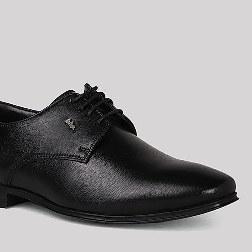 Lee cooper black deals leather shoes