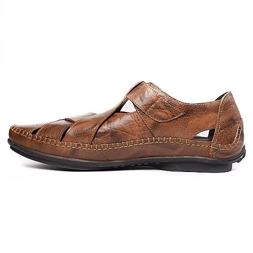 BUCKAROO MEN'S CASUAL SANDAL BROWN | Chakhdi