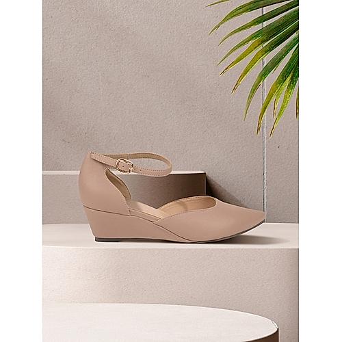 ROCIA NUDE WOMEN CLOSED TOE WEDGES