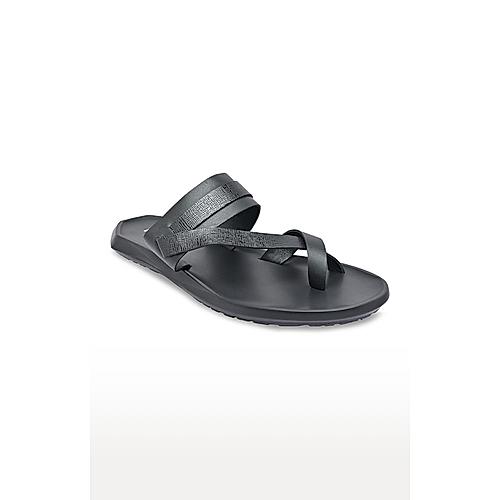 REGAL BLACK MEN LEATHER SANDALS