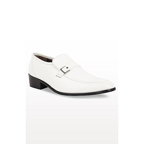 ZUCCARO BY REGAL WHITE MEN LEATHER FORMAL SLIP ON SHOES