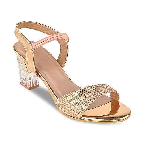 Rocia Rose Gold Women Diamante Sandals