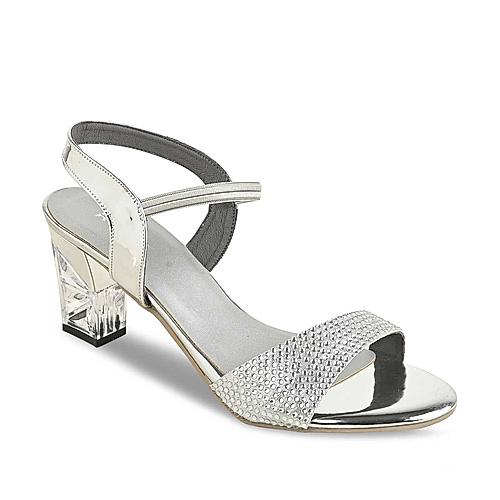 Rocia Silver Women Diamante Sandals