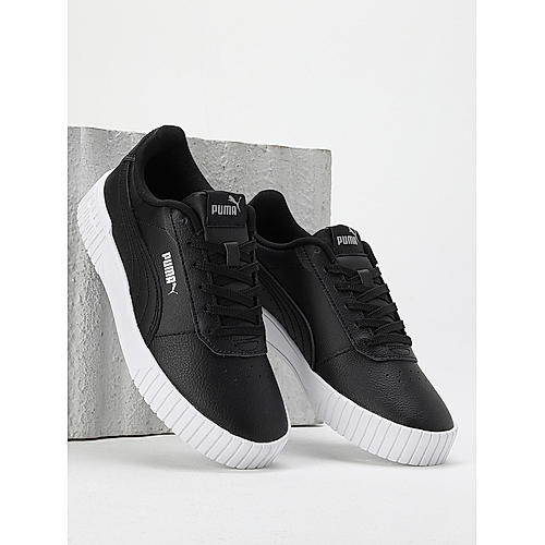 PUMA WOMEN BLACK CARINA 2.0 LACE-UP SNEAKERS