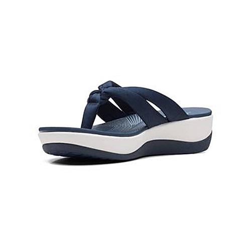 Buy Clarks Navy Womens Ballerina Shoes Freckle Ice Leather Online at ...