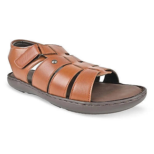 Regal Dark Tan Men Strappy Sandals