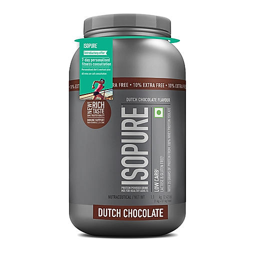 Isopure - Dutch Chocolate- 1Kg (Immune Support, Biotine) + 10% Extra Free