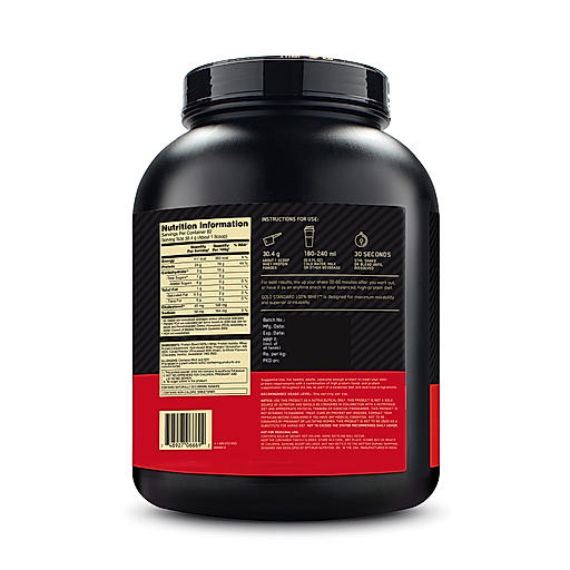Optimum Nutrition Gold Standard 100% Whey Protein Powder 5 lbs +10
