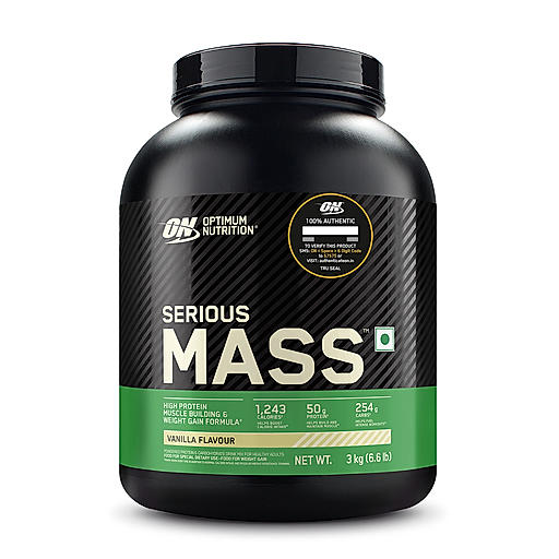 Serious Mass Weight Gainer - Vanilla flavour - 3KG