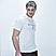 Men's White Short Sleeve Print Tee