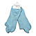 Men's Blue Solid Non Slip Ankle Socks (2-Pairs)