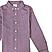 Junior Cotton Oxford Full Opening Long Sleeve Slim Fit Embroidery Garment Wash Shirt