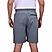 Men's Nylon Spandex Plain Weave Mid Rise Relax Fit Elastic Waist  Shorts