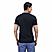 Men's Pique Flat Knit Collar Short Sleeve Eagle Embroidery Solid Color Polo