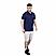 Men's Performance Slim Fit Lion Embroidery Solid Polo