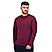 Men's Interlock Crew Neck Long Sleeve Slim Fit Embroidery Liquid Touch Smart Collar Tees