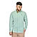 Men's Oxford Full Opening Full Sleeve Slim Fit Classic Embroidery Garment Wash Shirt