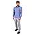 Men's Linen Long Sleeve Slim Fit Front Button Garment Wash Shirt